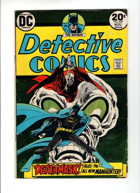 Detective Comics, Vol. 1 #437 First appearance of Manhunter II (Paul Kirk) DC Comics 1973