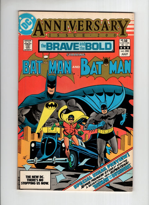 The Brave and the Bold, Vol. 1 #200A First team appearance of Batman & the Outsiders, First appearance of Katanna DC Comics 1983