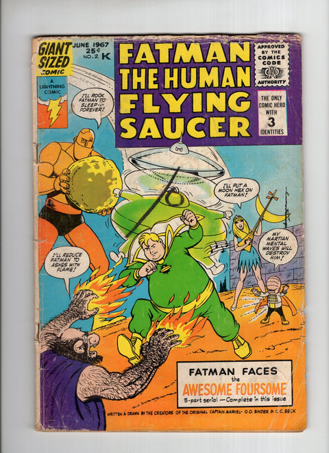 Fatman the Human Flying Saucer #2  Lightning Comics 1967