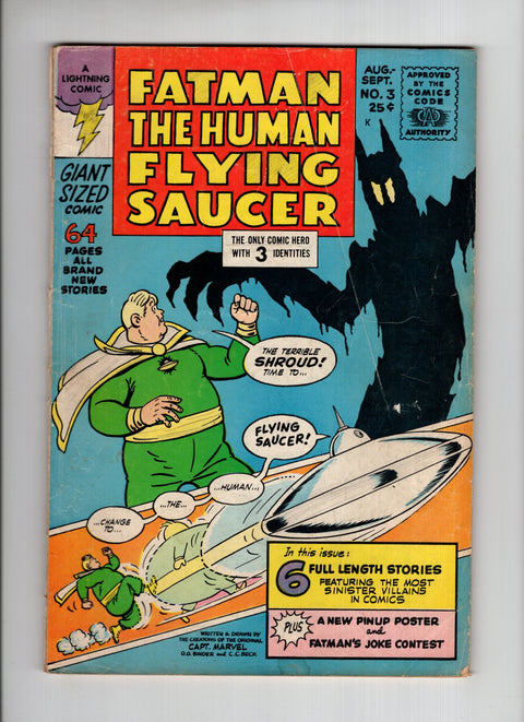 Fatman the Human Flying Saucer #3  Lightning Comics 1967
