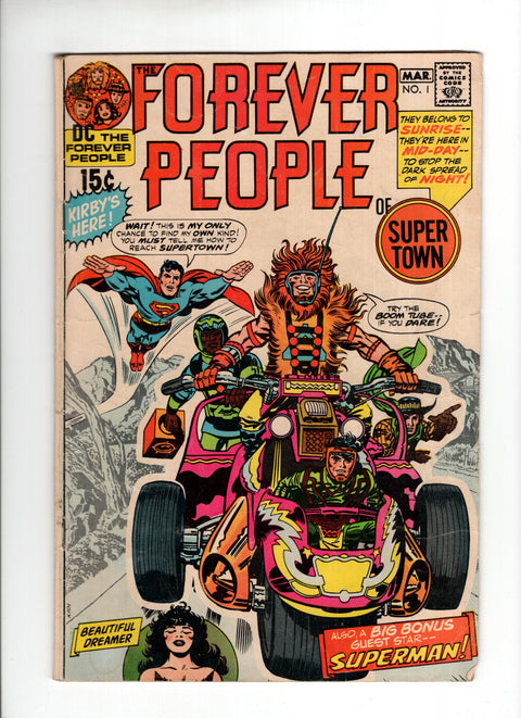 Forever People, Vol. 1 #1 First full appearance of Darkseid, First appearance of the Forever People DC Comics 1971