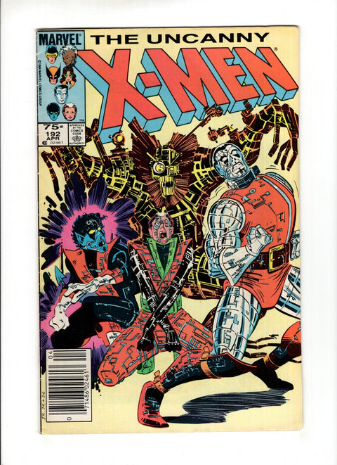 Uncanny X-Men, Vol. 1 #192C  Marvel Comics 1985