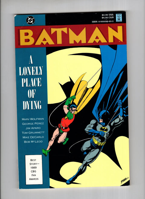 Batman: A Lonely Place of Dying #TPB  DC Comics 1990
