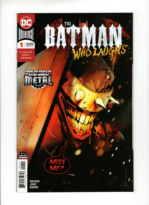 The Batman Who Laughs (2018) #1A Regular Jock Cover DC Comics 2018