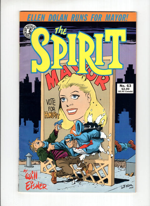 The Spirit (1983-1992) #63  Kitchen Sink Press 1990