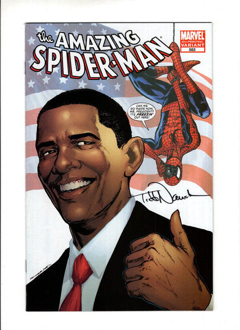 The Amazing Spider-Man, Vol. 2 #583F Phil Jimenez Fourth Printing Obama Variant Marvel Comics 2009