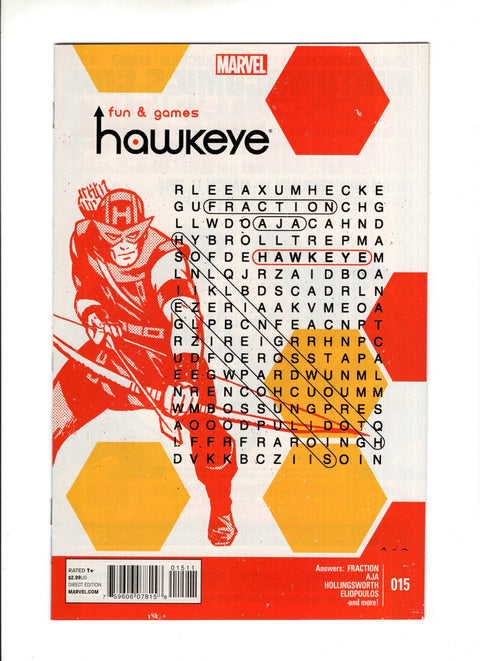 Hawkeye, Vol. 4 #15A  Marvel Comics 2014