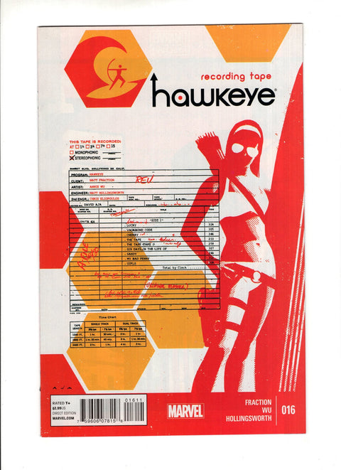 Hawkeye, Vol. 4 #16  Marvel Comics 2014