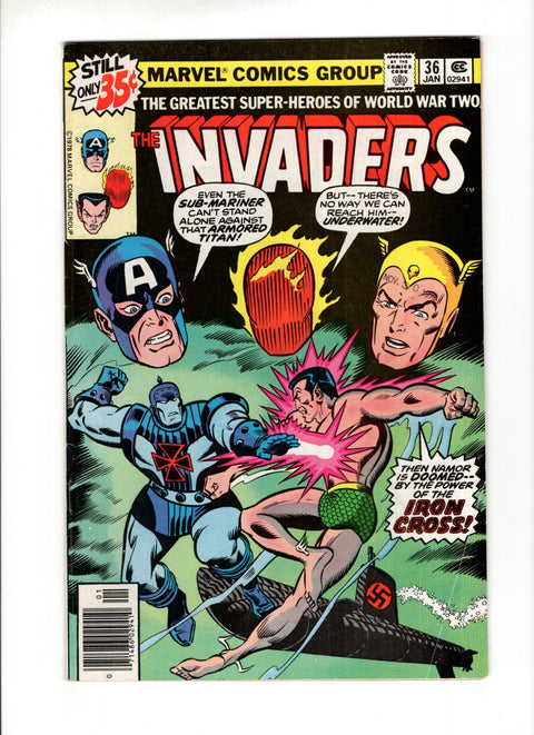 The Invaders, Vol. 1 #36A  Marvel Comics 1979