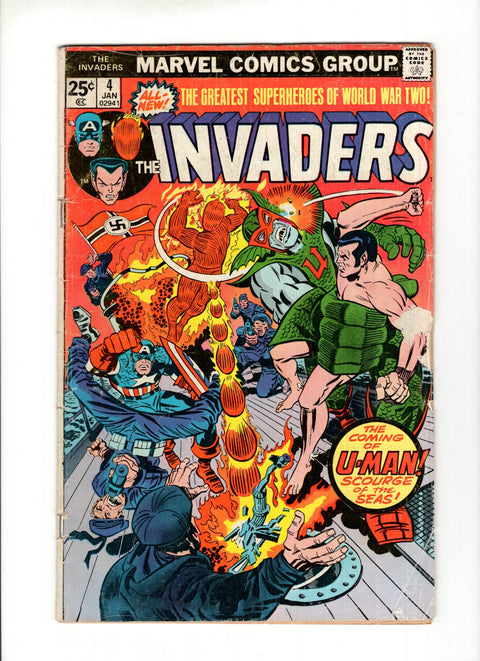 The Invaders, Vol. 1 #4A  Marvel Comics 1976