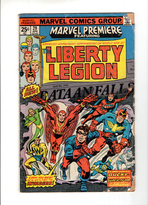 Marvel Premiere #29A First appearance of Liberty Legion Marvel Comics 1976
