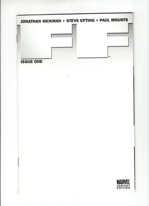 FF, Vol. 1 #1E Blank Cover Variant Marvel Comics 2011