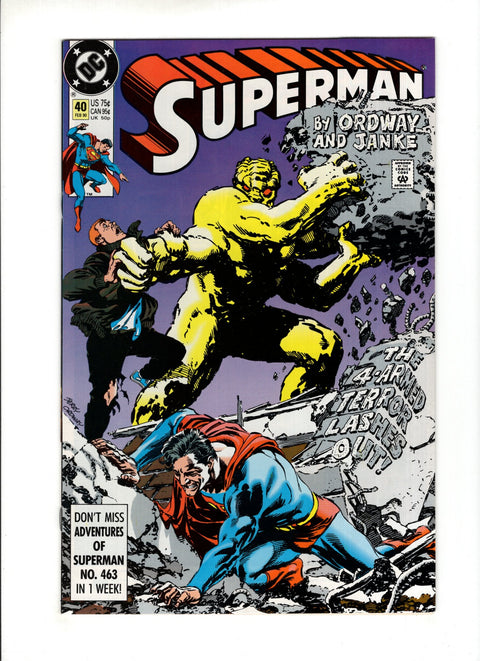 Superman, Vol. 2 #40A  DC Comics 1990