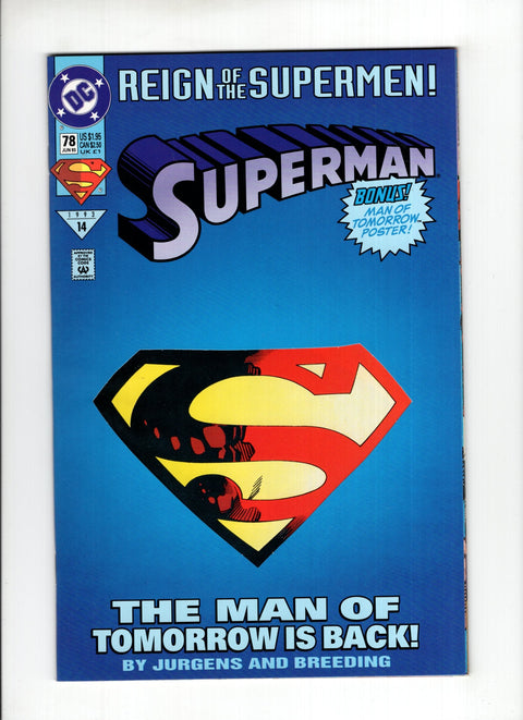 Superman, Vol. 2 #78A  DC Comics 1993
