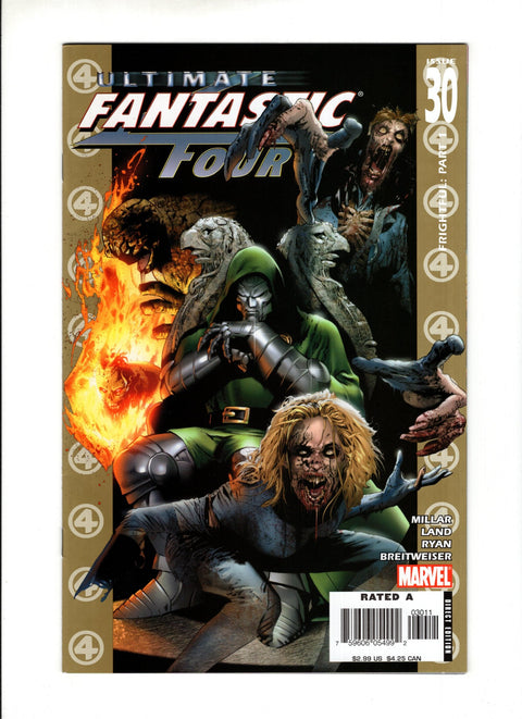 Ultimate Fantastic Four #30A First cover appearance of Marvel Zombies Marvel Comics 2006