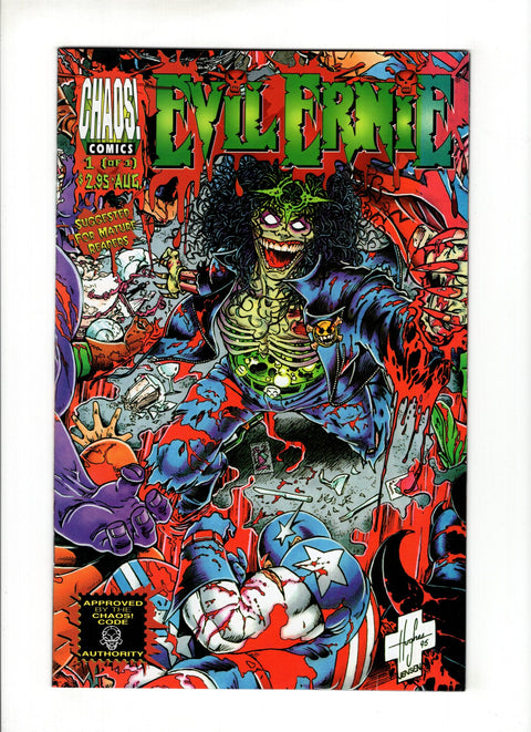 Evil Ernie vs the Super Heroes #1A Steven Hughes & Jason Jensen Standard Cover Chaos! Comics 1995