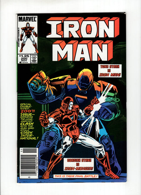 Iron Man, Vol. 1 #200B Death of Obadiah Stane Marvel Comics 1985