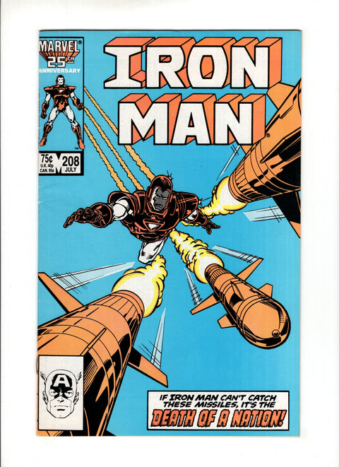 Iron Man, Vol. 1 #208A  Marvel Comics 1986