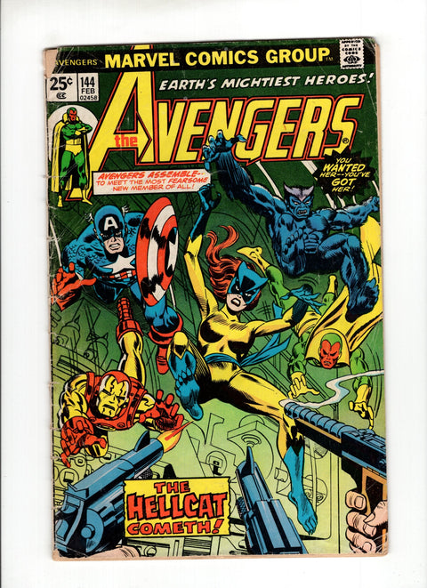 The Avengers, Vol. 1 #144 First appearance of Patsy Walker, Hellcat Marvel Comics 1975