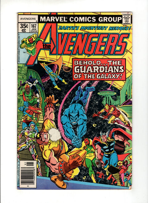 The Avengers, Vol. 1 #167A  Marvel Comics 1977