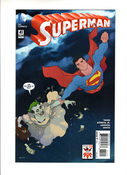 Superman, Vol. 3 #41B Karl Kerschl Joker 75th Anniversary Variant Cover DC Comics 2015