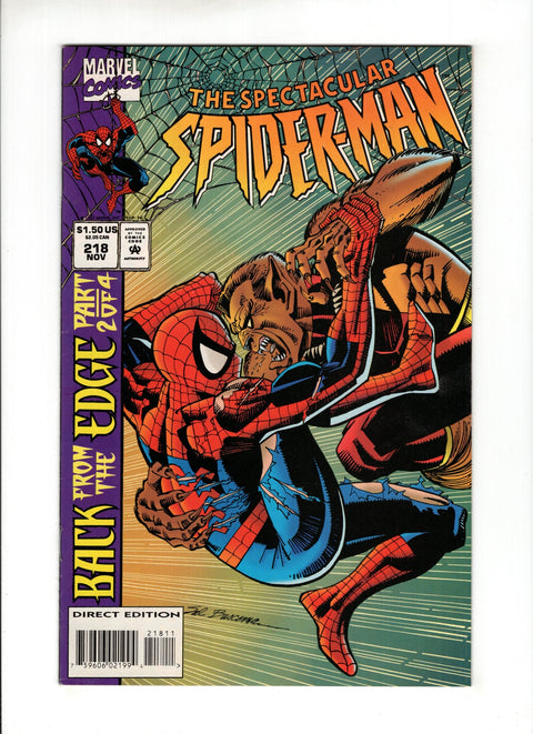 The Spectacular Spider-Man, Vol. 1 #218A  Marvel Comics 1994