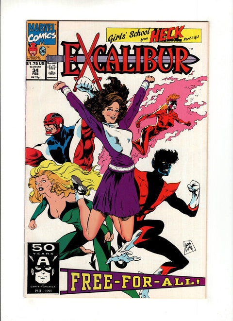Excalibur, Vol. 1 #34A  Marvel Comics 1991