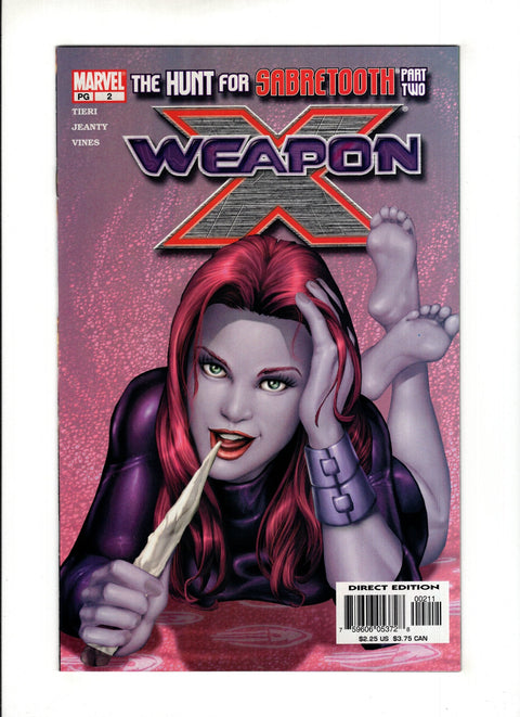 Weapon X, Vol. 2 #2A  Marvel Comics 2002