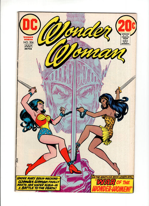 Wonder Woman, Vol. 1 #206 3rd appearance of Nubia DC Comics 1973