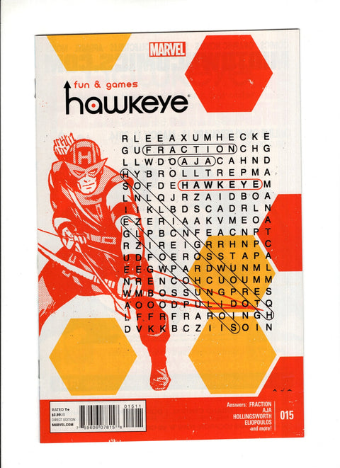 Hawkeye, Vol. 4 #15A 2014   Marvel Comics 2014