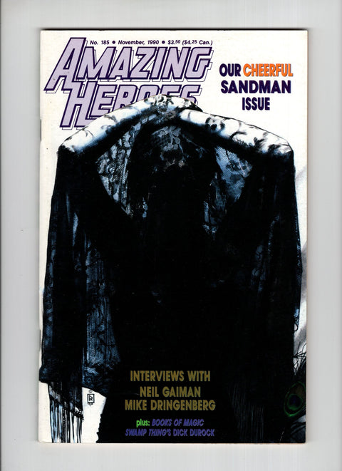 Amazing Heroes #185 (1990) Sandman Special Sandman Special Fantagraphics 1990