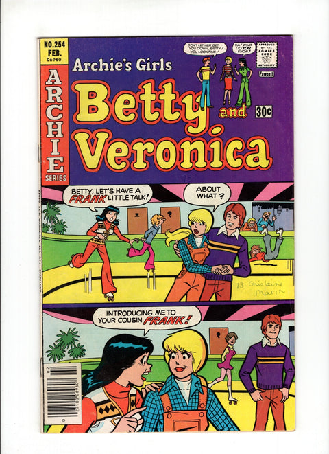 Archie's Girls Betty and Veronica #254 (1977)   Archie Comic Publications 1977