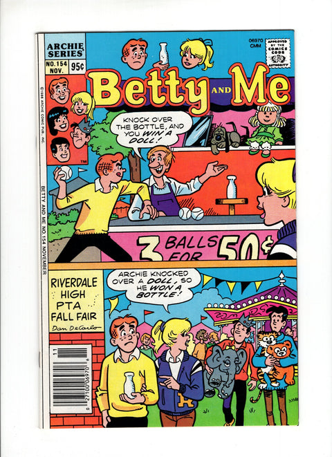 Betty and Me #154 (1986)   Archie Comic Publications 1986