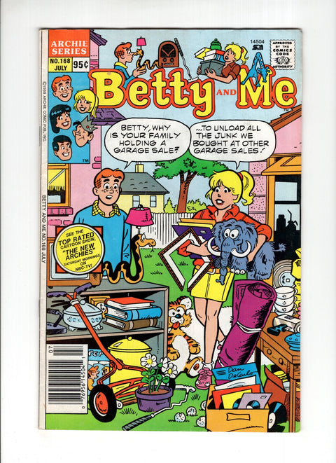 Betty and Me #168 (1988)   Archie Comic Publications 1988