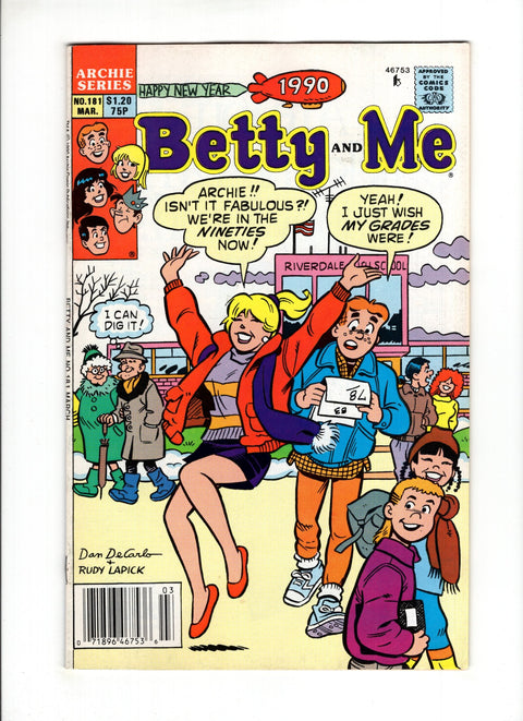 Betty and Me #181 (1990)   Archie Comic Publications 1990
