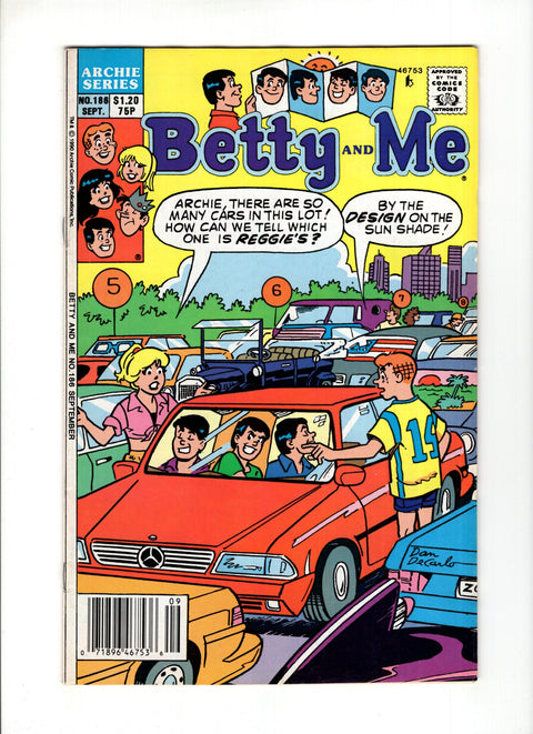 Betty and Me #186 (1990)   Archie Comic Publications 1990