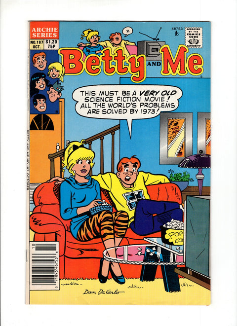 Betty and Me #187 (1990)   Archie Comic Publications 1990