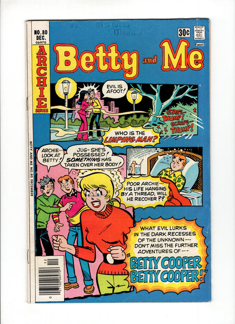 Betty and Me #80 (1976)   Archie Comic Publications 1976