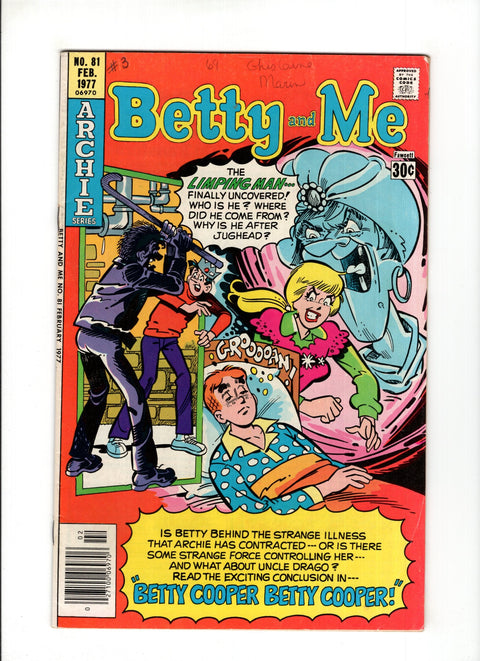 Betty and Me #81 (1977)   Archie Comic Publications 1977