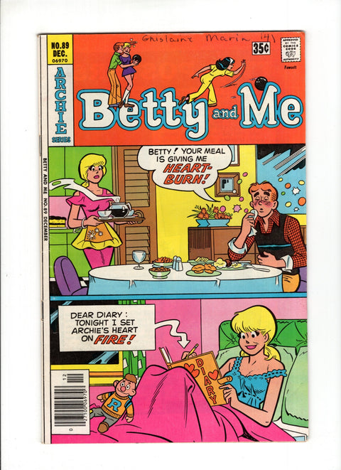 Betty and Me #89 (1977)   Archie Comic Publications 1977