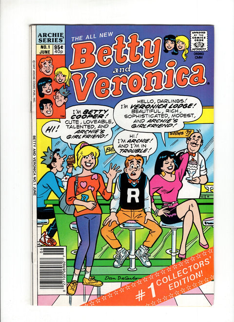 Betty & Veronica, Vol. 1 #1C (1987) CPV  Archie Comic Publications 1987