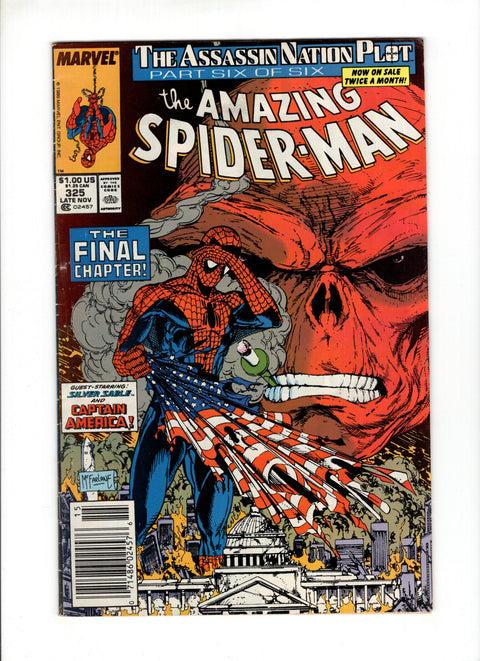 The Amazing Spider-Man, Vol. 1 #325B (1989)  Newsstand  Marvel Comics 1989