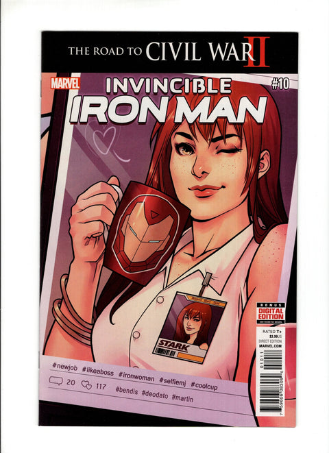 Invincible Iron Man, Vol. 2 #10A (2016)   Marvel Comics 2016