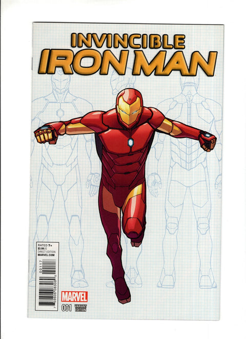 Invincible Iron Man, Vol. 2 #1L (2015) Marquez Young Guns Variant Marquez Young Guns Variant Marvel Comics 2015