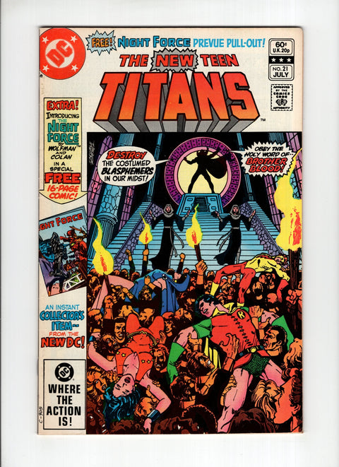 The New Teen Titans, Vol. 1 #21A (1982) 1st Brother Blood 1st Brother Blood DC Comics 1982