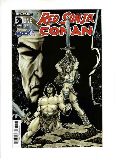 Red Sonja / Conan #1D (2015) Comic Block Variant Cover Comic Block Variant Cover Dynamite Entertainment 2015