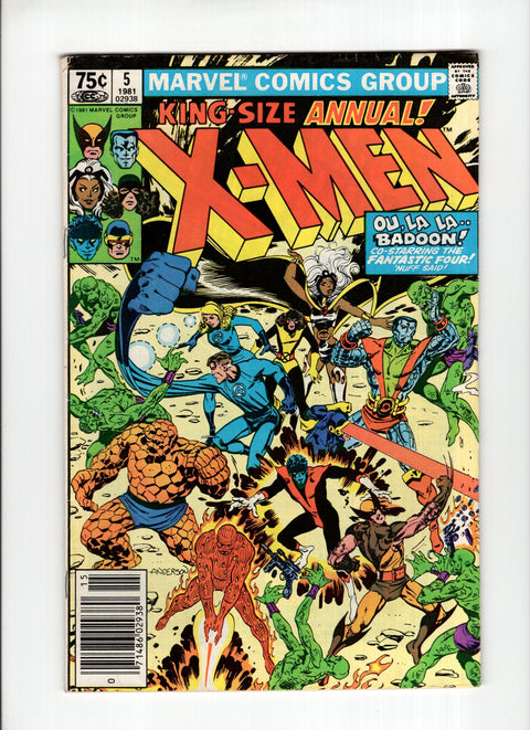 Uncanny X-Men Annual, Vol. 1 #5B (1981) Newsstand Edition Newsstand Edition Marvel Comics 1981