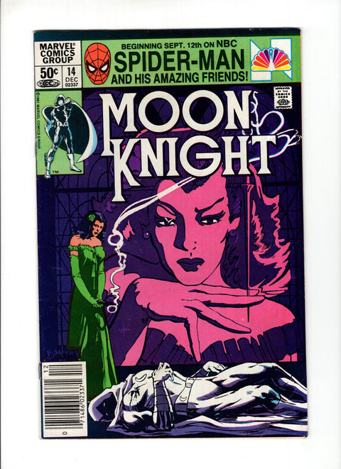 Moon Knight, Vol. 1 #14B (1981) 1st Stained Glass Scarlet 1st Stained Glass Scarlet Marvel Comics 1981