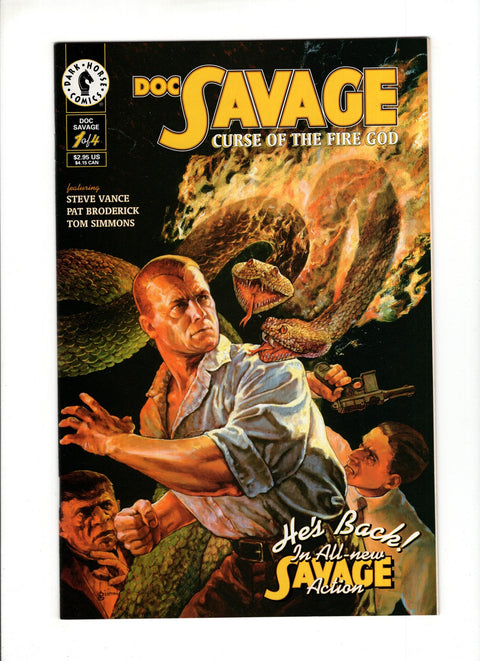 Doc Savage: Curse of the Fire God #1-4 (1995) Complete Series Complete Series Dark Horse Comics 1995