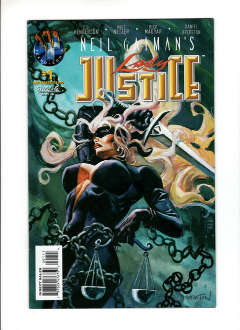Neil Gaiman's Lady Justice (Tekno Comix) #1A (1995)   Tekno Comix 1995